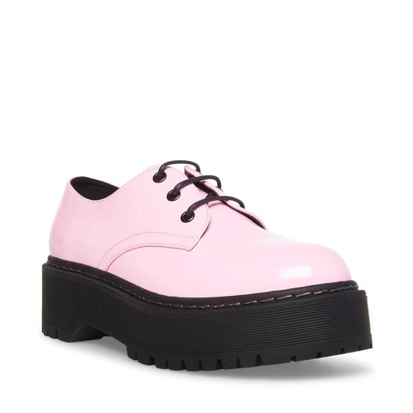 Loafers Steve Madden Brenton Envernizados Feminino Rosa | SM-328ZY