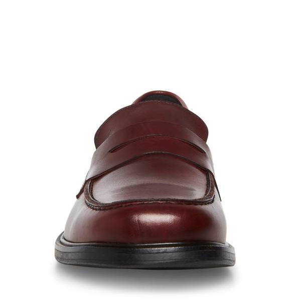 Loafers Steve Madden Brookline Burgundy Masculino Bordeaux | SM-307PQ