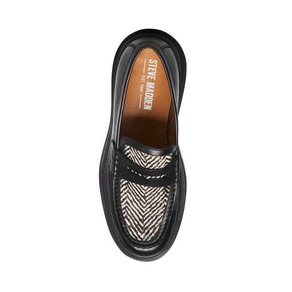 Loafers Steve Madden Charles Tweed Masculino Pretas | SM-209VT