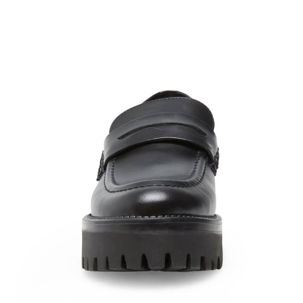 Loafers Steve Madden Crew Box Feminino Pretas | SM-175PS