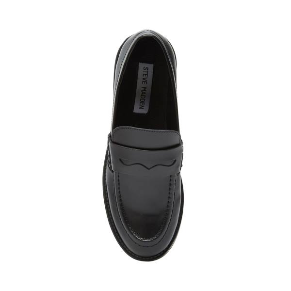 Loafers Steve Madden Crew Box Feminino Pretas | SM-175PS