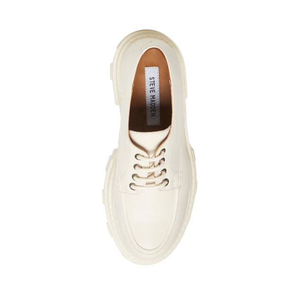 Loafers Steve Madden Helga Couro Feminino Branco | SM-258WT