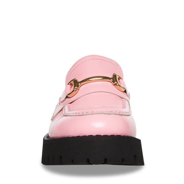 Loafers Steve Madden Lando Couro Feminino Rosa | SM-829WR