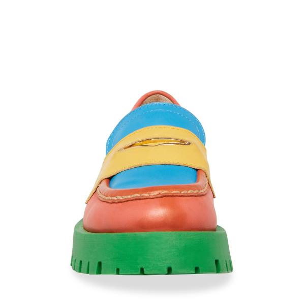 Loafers Steve Madden Lawrence Bright Feminino Luz Multicoloridas | SM-309OM