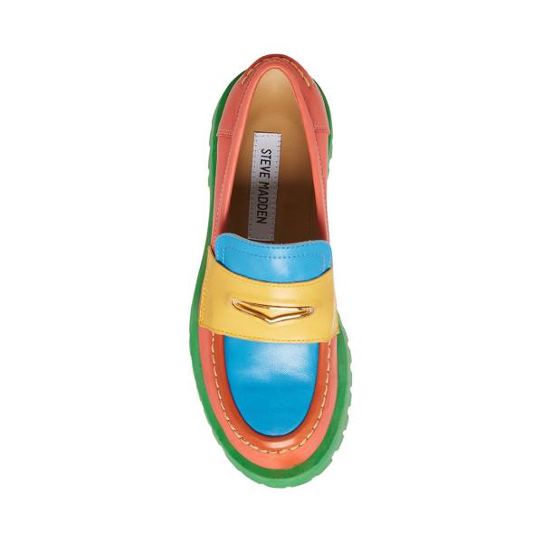 Loafers Steve Madden Lawrence Bright Feminino Luz Multicoloridas | SM-309OM