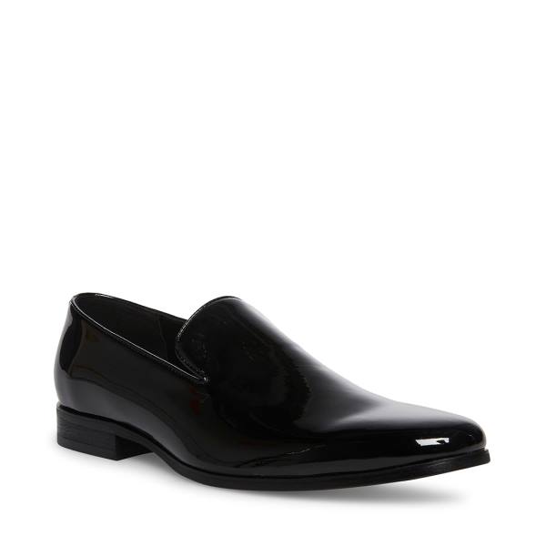 Loafers Steve Madden Parigi Envernizados Masculino Pretas | SM-039HZ