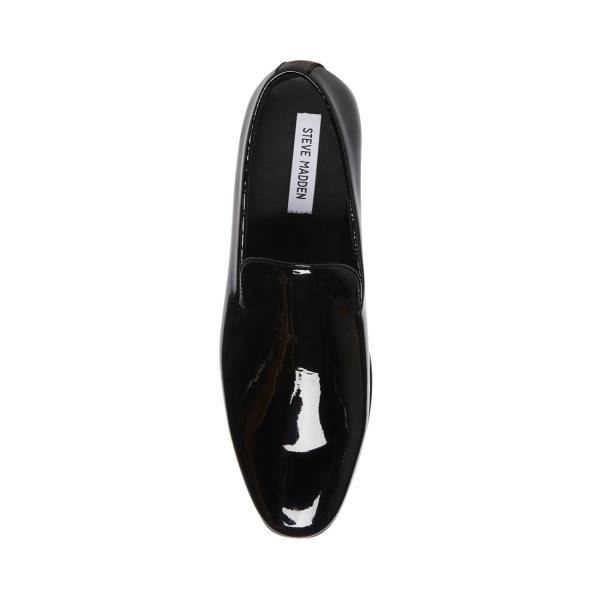 Loafers Steve Madden Parigi Envernizados Masculino Pretas | SM-039HZ