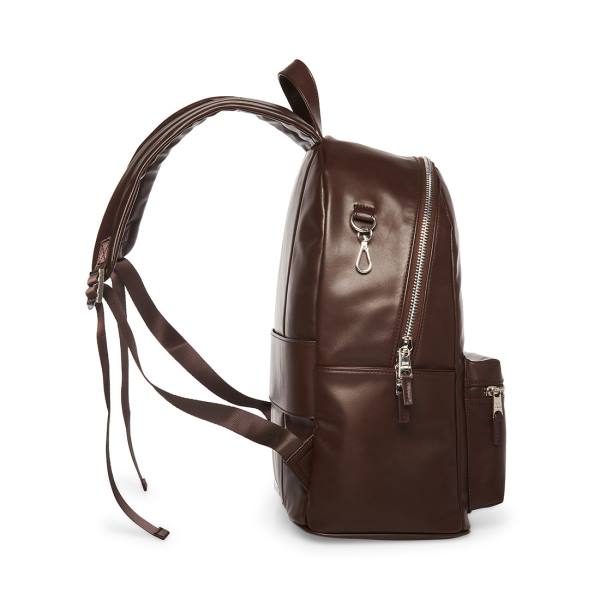 Mochilas Steve Madden Faux Couro Feminino Marrom | SM-687JF