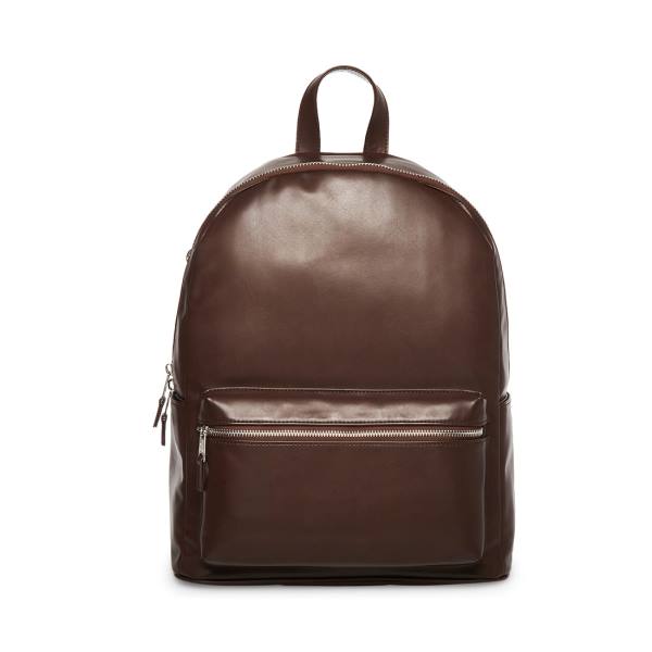 Mochilas Steve Madden Faux Couro Masculino Marrom | SM-896MK