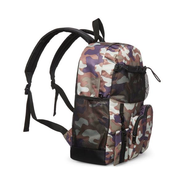 Mochilas Steve Madden With Clipp-off Pouch Camo Masculino Pretas | SM-389HZ