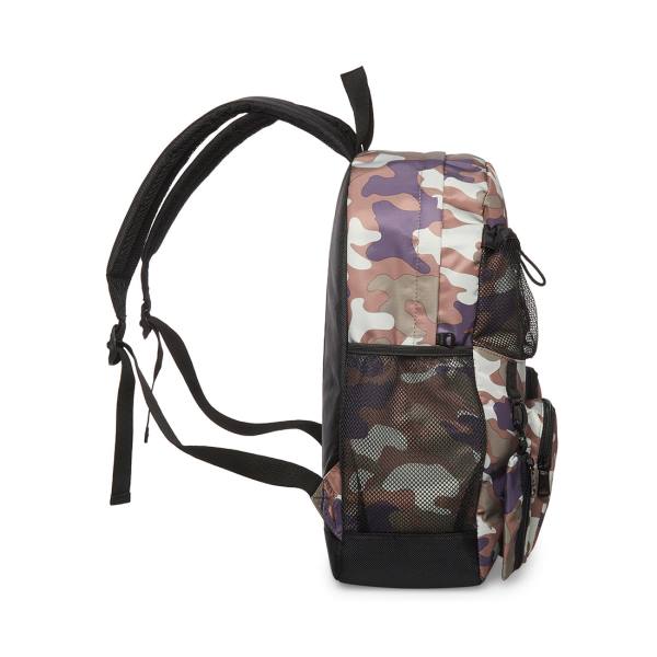 Mochilas Steve Madden With Clipp-off Pouch Camo Masculino Pretas | SM-389HZ