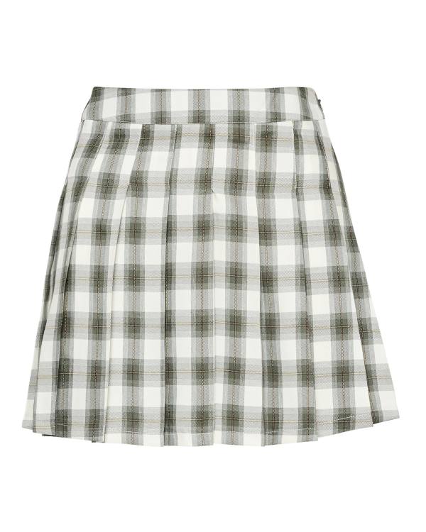 Saias Steve Madden Plaid Pleated Mini Feminino Verdes | SM-529NK