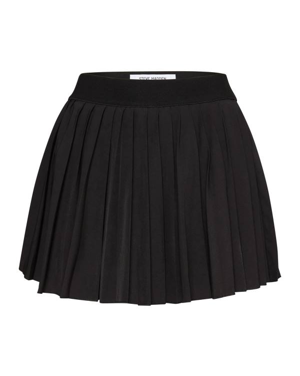 Saias Steve Madden Pleated Tenis Skort Feminino Pretas | SM-671DE