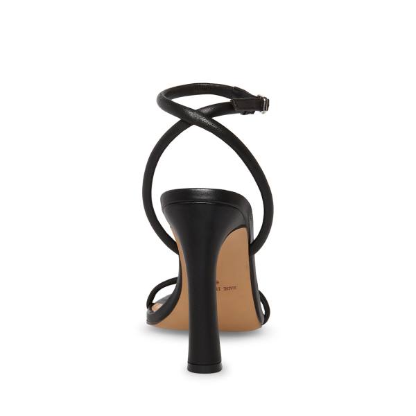 Salto Alto Steve Madden Becky Couro Heel Feminino Pretas | SM-682JN