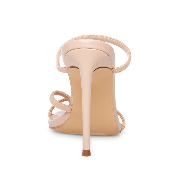 Salto Alto Steve Madden Bellezza Tan Heel Feminino Bege | SM-813QS