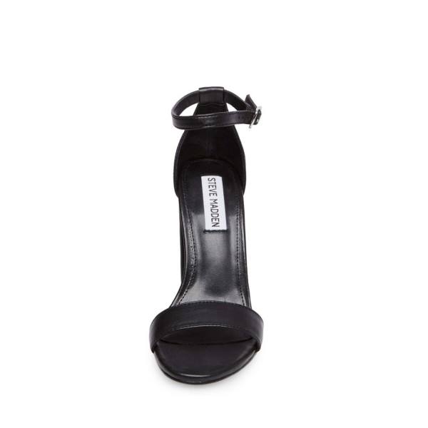 Salto Alto Steve Madden Carrson Couro Heel Feminino Pretas | SM-674MX