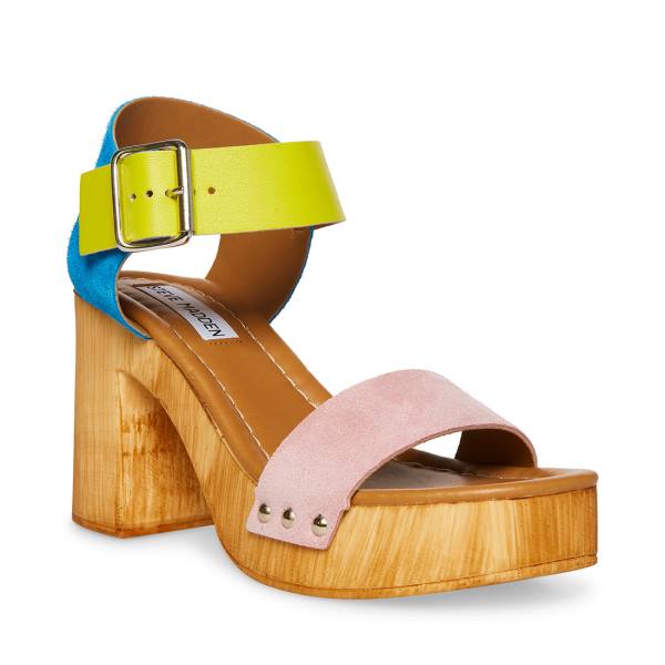 Salto Alto Steve Madden Colada Heel Feminino Multicoloridas | SM-743ZQ