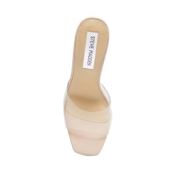 Salto Alto Steve Madden Cyrus Heel Feminino Clear | SM-176UN