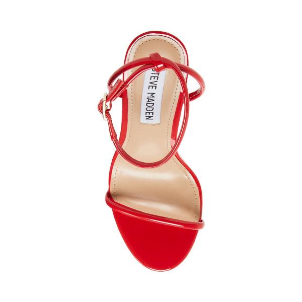 Salto Alto Steve Madden Fate Envernizados Heel Feminino Vermelhas | SM-495GL