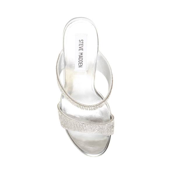 Salto Alto Steve Madden Glassy-r Heel Feminino Diamond | SM-324WM