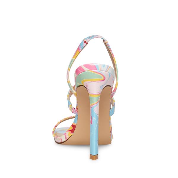 Salto Alto Steve Madden Grade Baby Heel Feminino Azuis Multicoloridas | SM-635KJ