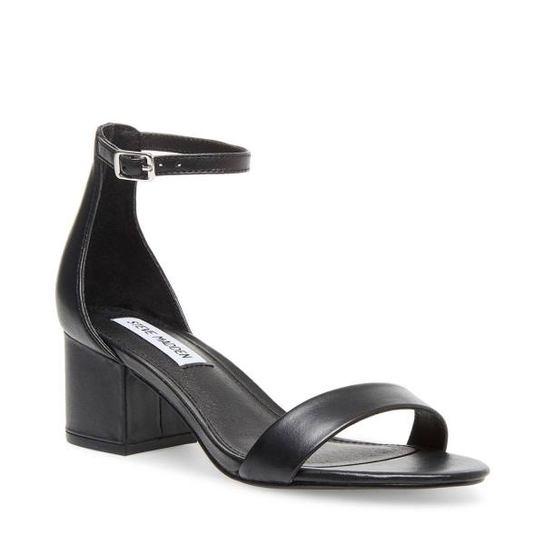 Salto Alto Steve Madden Irenee Couro Heel Feminino Pretas | SM-108PT