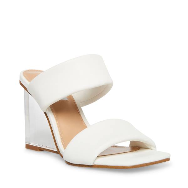 Salto Alto Steve Madden Isa Heel Feminino Branco | SM-754QO