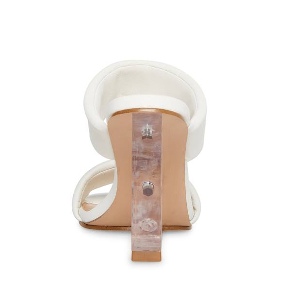 Salto Alto Steve Madden Isa Heel Feminino Branco | SM-754QO