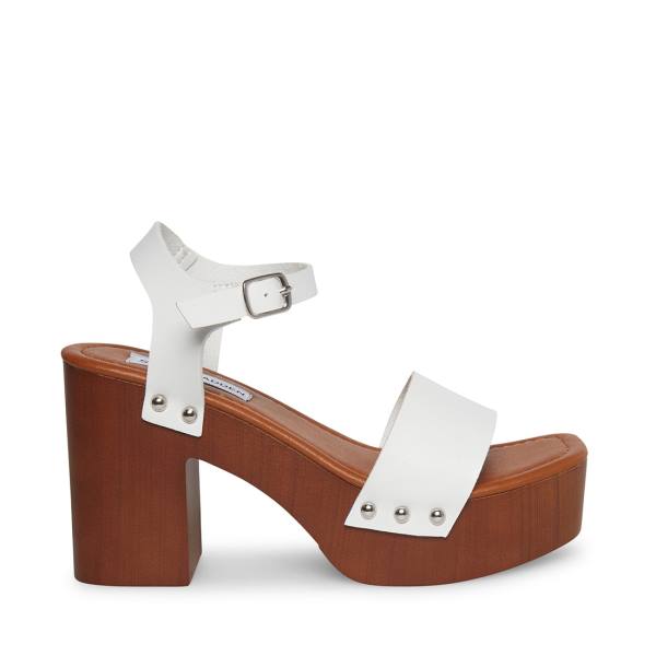 Salto Alto Steve Madden Ivy Heel Feminino Branco | SM-897UC