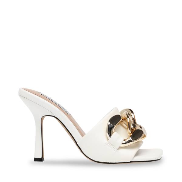 Salto Alto Steve Madden Jamilla Heel Feminino Branco | SM-692ZD