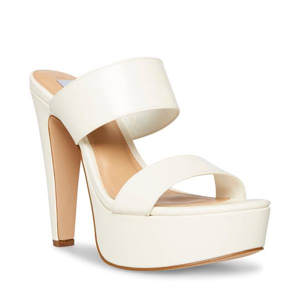 Salto Alto Steve Madden Kathryn Heel Feminino Branco | SM-703OZ