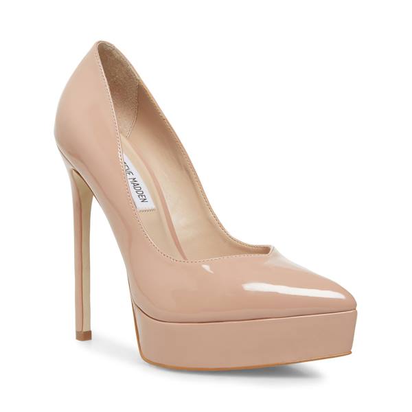 Salto Alto Steve Madden Luxury Blush Envernizados Heel Feminino Rosa Escuro | SM-924IE