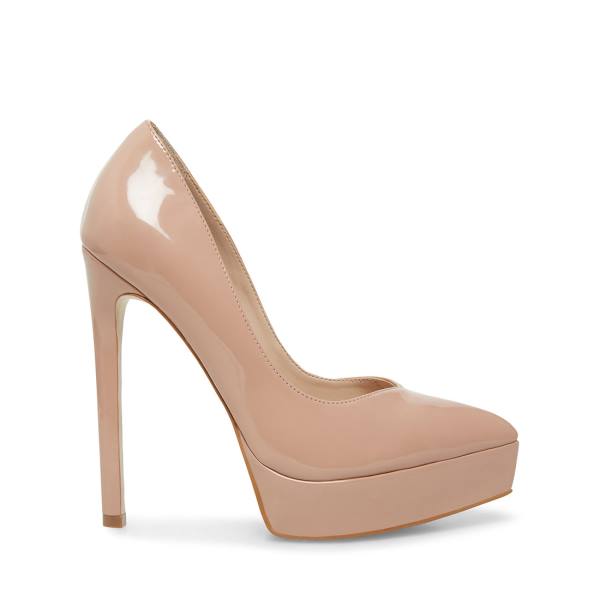 Salto Alto Steve Madden Luxury Blush Envernizados Heel Feminino Rosa Escuro | SM-924IE