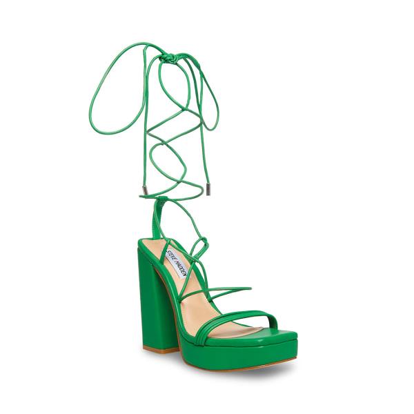 Salto Alto Steve Madden Manzie Heel Feminino Verdes | SM-950UI