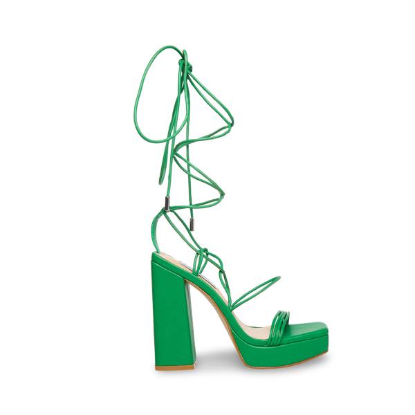 Salto Alto Steve Madden Manzie Heel Feminino Verdes | SM-950UI