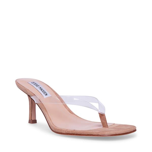 Salto Alto Steve Madden Melrose Heel Feminino Clear | SM-397XF