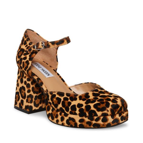 Salto Alto Steve Madden Mimi-l Leopard Heel Feminino Leopardo | SM-702RI