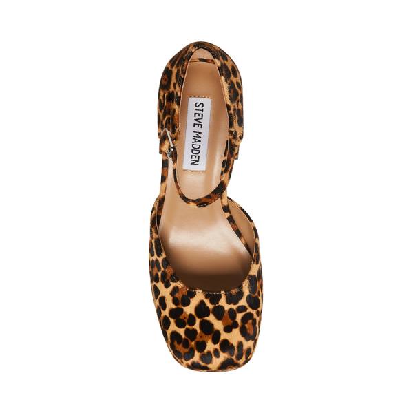 Salto Alto Steve Madden Mimi-l Leopard Heel Feminino Leopardo | SM-702RI