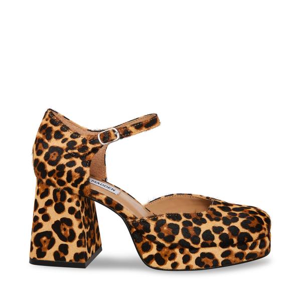 Salto Alto Steve Madden Mimi-l Leopard Heel Feminino Leopardo | SM-702RI