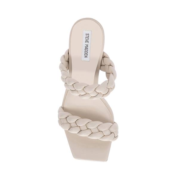 Salto Alto Steve Madden Paxton Ivory Heel Feminino Branco | SM-503KY