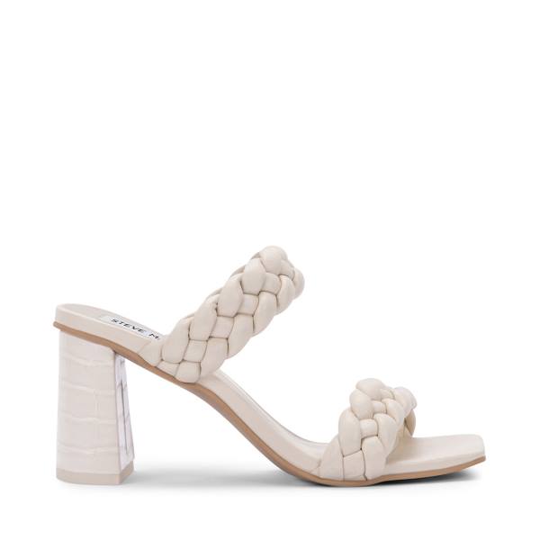 Salto Alto Steve Madden Paxton Ivory Heel Feminino Branco | SM-503KY