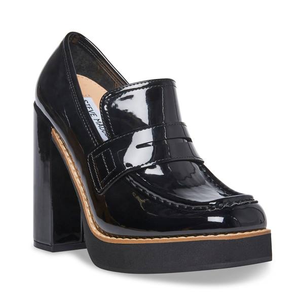 Salto Alto Steve Madden Randy Envernizados Heel Feminino Pretas | SM-438OF