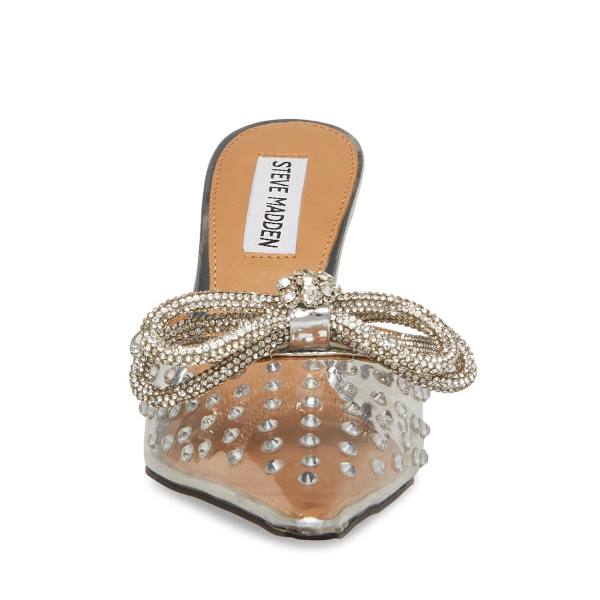 Salto Alto Steve Madden Renae Heel Feminino Clear | SM-248RE