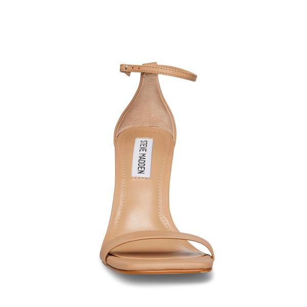 Salto Alto Steve Madden Shaye Natural Heel Feminino Bege | SM-982AF