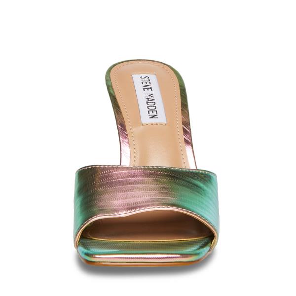 Salto Alto Steve Madden Signal Metallic Heel Feminino Metal Multicoloridas | SM-710WB