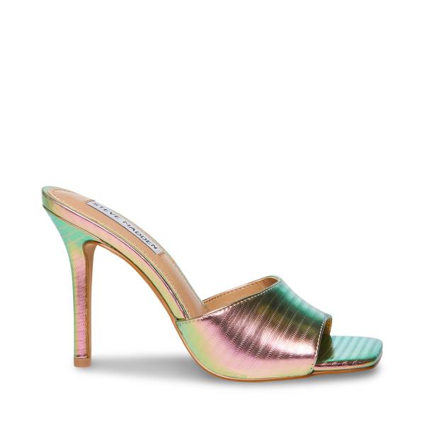 Salto Alto Steve Madden Signal Metallic Heel Feminino Metal Multicoloridas | SM-710WB