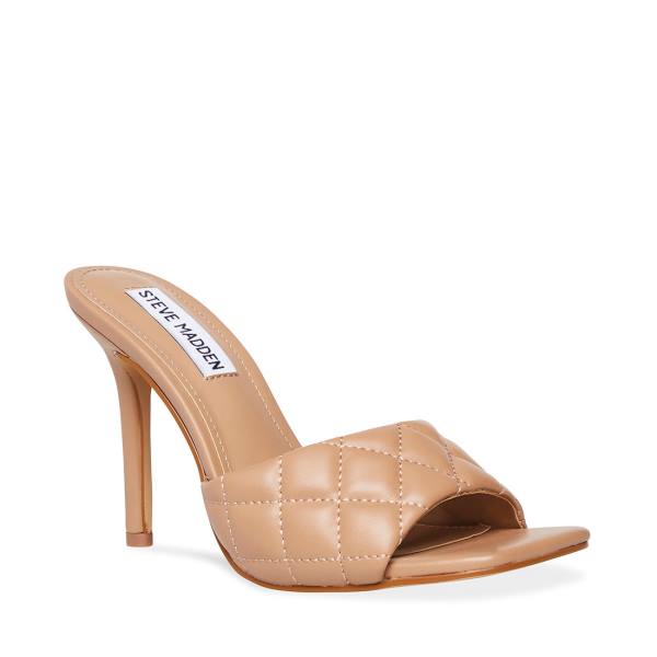 Salto Alto Steve Madden Signify Natural Heel Feminino Bege | SM-072UB