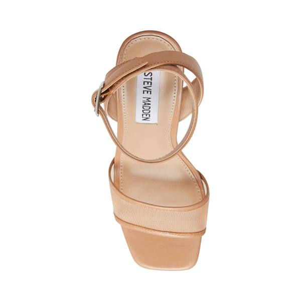 Salto Alto Steve Madden Strategy Blush Couro Heel Feminino Rosa | SM-481OP