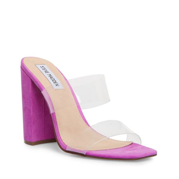 Salto Alto Steve Madden Tegan Heel Feminino Roxo | SM-013NF