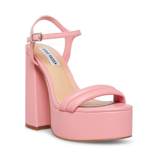 Salto Alto Steve Madden Tille Heel Feminino Rosa | SM-891OJ